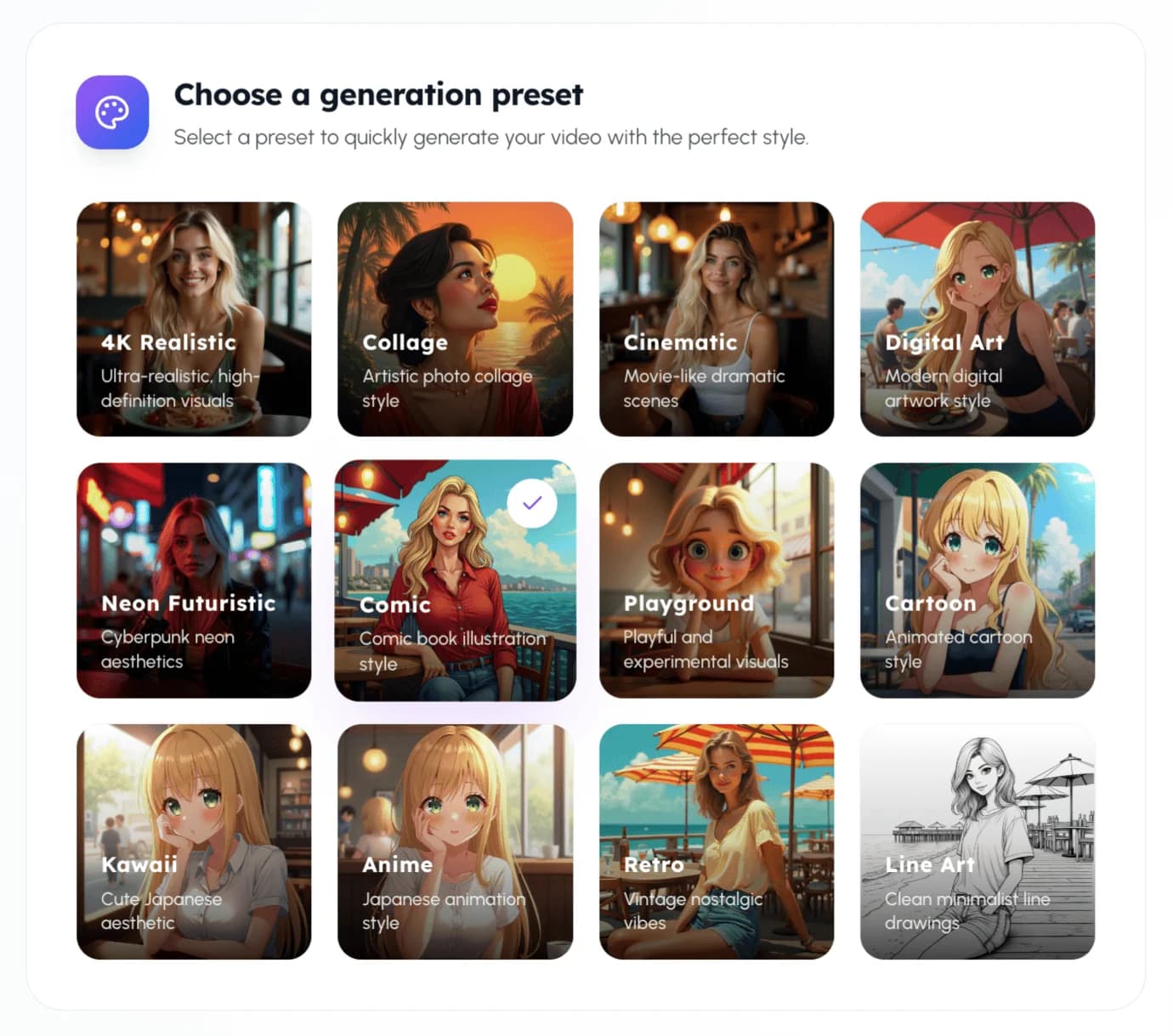 Video Generation Presets